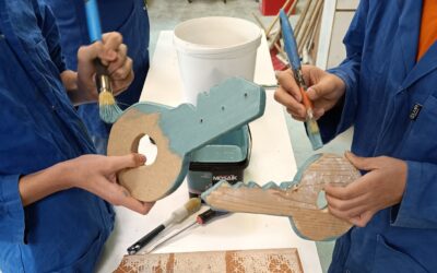 Fabrication de porte-clés à l’Atelier Habitat